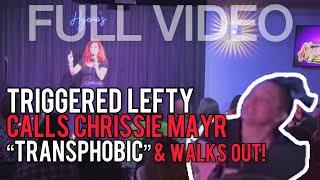 FULL VIDEO! Chrissie Mayr Triggers Leftist Heckler in Dallas over Dylan Mulvaney Joke! "Transphobic"