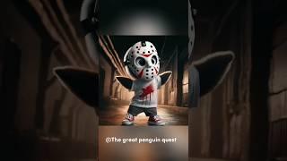 The cute penguin was misunderstood for Friday the 13th#penguin #puppy #cartoon