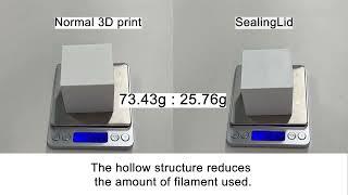 SealingLid: FDM 3D Printing Technique that Bends Thin Walls to Work as a Lid