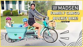 MADSEN BUCKET BIKE REVIEW: Best Family Cargo Bike? |  ULTIMATE CARGO BUCKET BIKE FOR KIDS!