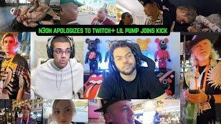 N3ON APOLOGIZES TO TWITCH + LIL PUMP JOINS KICK #n3on #twitch #lilpump #adinross