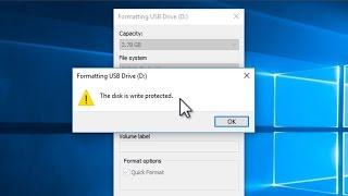 The Disk is Write Protected - How to Fix