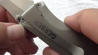 Gerber Venture F.A.S.T. Opening Low Cost Titanium Buttonlock