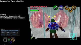 Reverse Ice Cavern: Get past Red Ice by Hookshotting Freezard