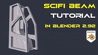 SciFi support BEAM tutorial for Blender with HardOPS and Boxcutter