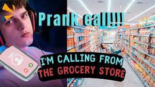 I'm calling from the grocery store prank calls #prank #viral #reels #better #happy