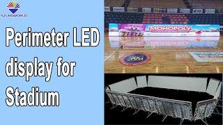 Perimeter-LED-Anzeige | Stadion-LED-Bildschirm P10, P8, P6.6, P5, P4, P3.3 weiches n für Basketball