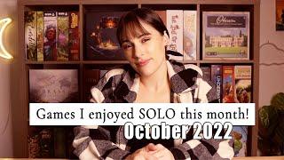 Games I enjoyed solo in October! | SOLO GAMING CHALLENGE