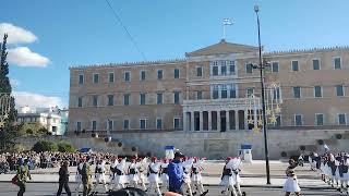 Syntgama Square Athens Sunday Change Of Guards Ceremony