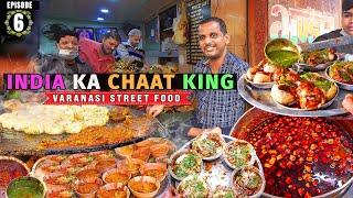 India's Best 7-COURSE CHAT Feast at Kashi Chat !! Thandai + Paan & Tiranga Barfi in VARANASI 