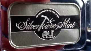 New Silvertowne 1 Ounce Silver Bar Design