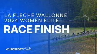 SURREAL MOMENT  | 2024 La Flèche Wallonne Women Elite Race Finish | Eurosport Cycling