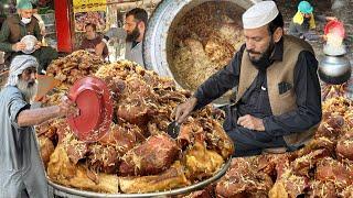 ULTIMATE PAKISTANI STREET FOOD GOLDEN BEEF PULAO MOUNTAIN RECIPE - POPULAR PESHAWARI CHAWAL RECIPE