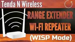 Tenda N301 / N300 Router Setup As Wireless Range Extender Repeater (WISP Mode)