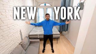 Living CHEAP - TINY 300 ft.² NYC Studio Apartment Tour