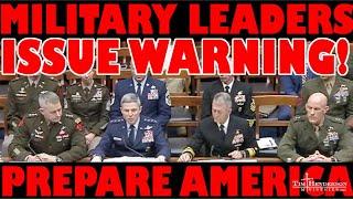 RED ALERT!  Military Top Brass Issue Dire Warning to Congress …