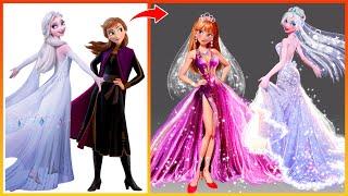 Flozen 2 : Elsa & Anna Get Wedding - GLOW UP Bride| Fashion wow