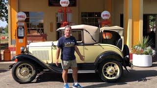 I drove 1930 Model A Ford Sport Coupe "Betsy", the first Fine Point Blue Ribbon Ford Model A