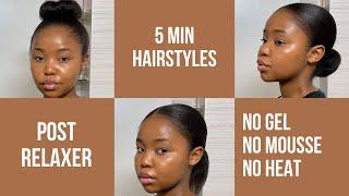 7 EASY RELAXED HAIRSTYLES | Buhle Mayatula