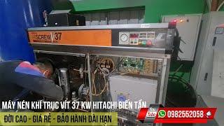 Máy Nén Khí Trục Vít 37 Kw | Máy Nén Khí Trục Vít Hitachi | Máy Nén Khí Hiatchi | Máy Nhật Bãi