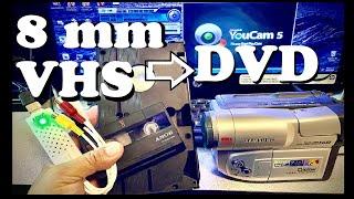 Convertidor Vídeos de Cintas VHS y 8mm a DVD Digital Muy Fácil.