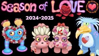 Season of Love 2024-2025 - Costumes  (My Singing Monsters) 4k