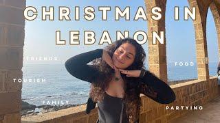 LEBANON CHRISTMAS TRAVEL VLOG! Come with me back home (family, friends, partying, and food)