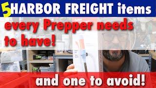 5 essential & inexpensive Harbor Freight items that every prepper needs to have. And one to avoid!