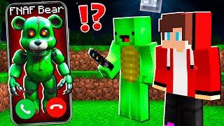 Why Creepy Robot BEAR from FNAF CALLING to MIKEY and JJ at 3:00am ? - in Minecraft Maizen