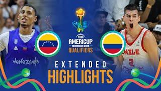 Venezuela  vs Chile  | Extended Highlights | FIBA AmeriCup 2025 Qualifiers