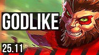 WUKONG vs VLADIMIR (TOP) | Godlike, Rank 10 Wukong, 500+ games | NA Challenger | 25.11