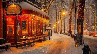 Rhythmic Winter Jazz for a Good Mood - Cozy Street Coffee Ambience and Smooth Jazz Piano Melody