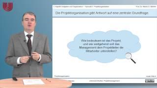 Teil 5: Projektorganisation [Projektmanagement 2: Aufgaben und Organisation]