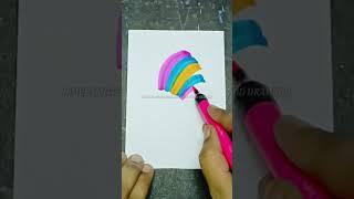 Easy Colourful Butterfly drawing by dowlatheef #shorts #art #youtubeshorts #easydrawing #creativeart