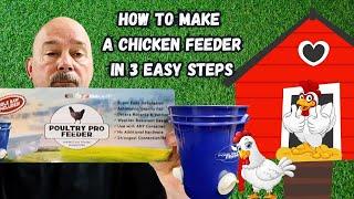 How To Make A Chicken Feeder In 3 Easy Steps | Poultry Pro Feeder Kit