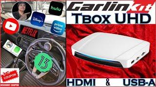 Tbox UHD with HDMI & USB | Carlinkit | Internet AI Box | Wireless Adapter for CarPlay & Android Auto