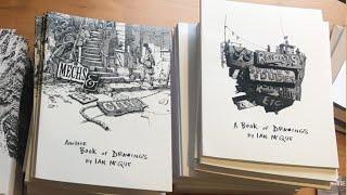 A Book of Drawings by Ian McQue (book flip)