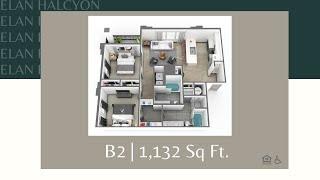 Elan Halcyon | B2 - 1,132 Sq Ft