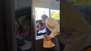 Trump Serves McDonald's Fries During Campaign Stop