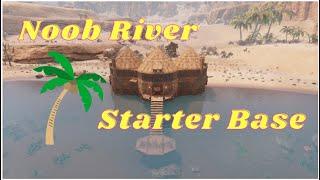 Conan Exiles: Fast & Practical Noob River Base Build, Time Lapse.