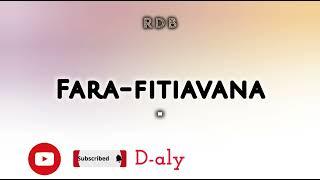 FARA-FITIAVANA (Tantara lava RDB)