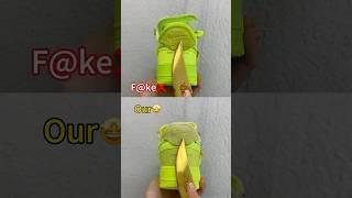 Real Vs Fake Volt Off-White Nike Air Force 1 #shorts #sneakerhead #viral