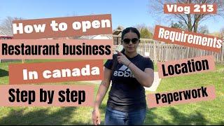 How to open restaurant in canada| Step by step process| #canada #canadapr #business #restaurant