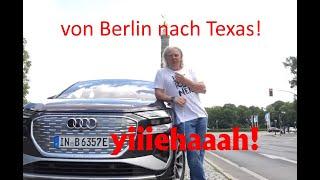 Mit 1 Akkuladung von Berlin nach Texas mit dem Audi e-tron Q4