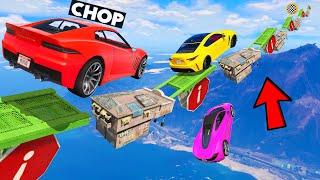 GTA 5 CHOP AND FROSTY PLAY PARKOUR TO THE EXIT CHALLENGE