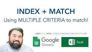 Index Match Using MULTIPLE CRITERIA 