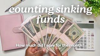 SINKING FUNDS UPDATE | How Much Did I Save | Cash Envelope System | MONETS MONEY