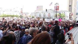 Hundreds March to City Hall in Support of 'Frisco Five' | KQED News