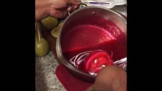 Making Candy Apples From Beginning To End!!