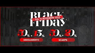 Black Friday dal 15 novembre